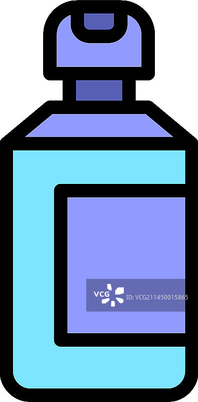 扁平风格油漆喷雾瓶图标图片素材