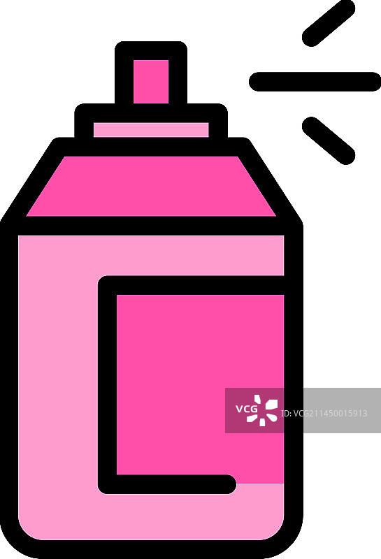 安全扁平喷雾瓶图标图片素材