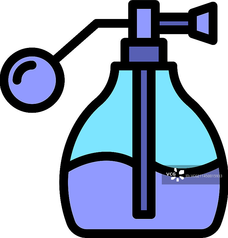 女士香水图标（扁平风格）图片素材