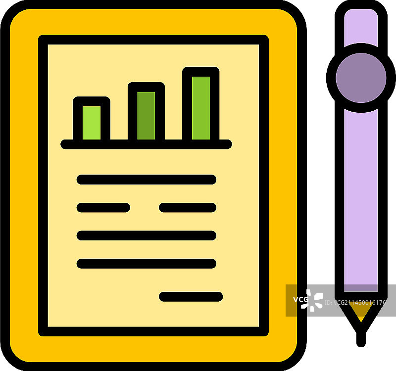 平板电脑策略图标（扁平风格）图片素材