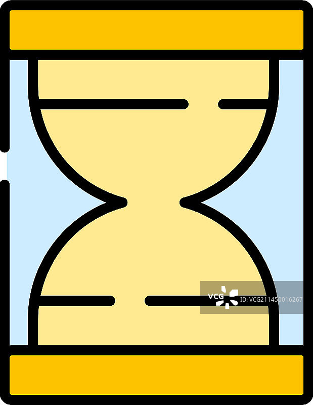 扁平风格金钱沙漏图标图片素材