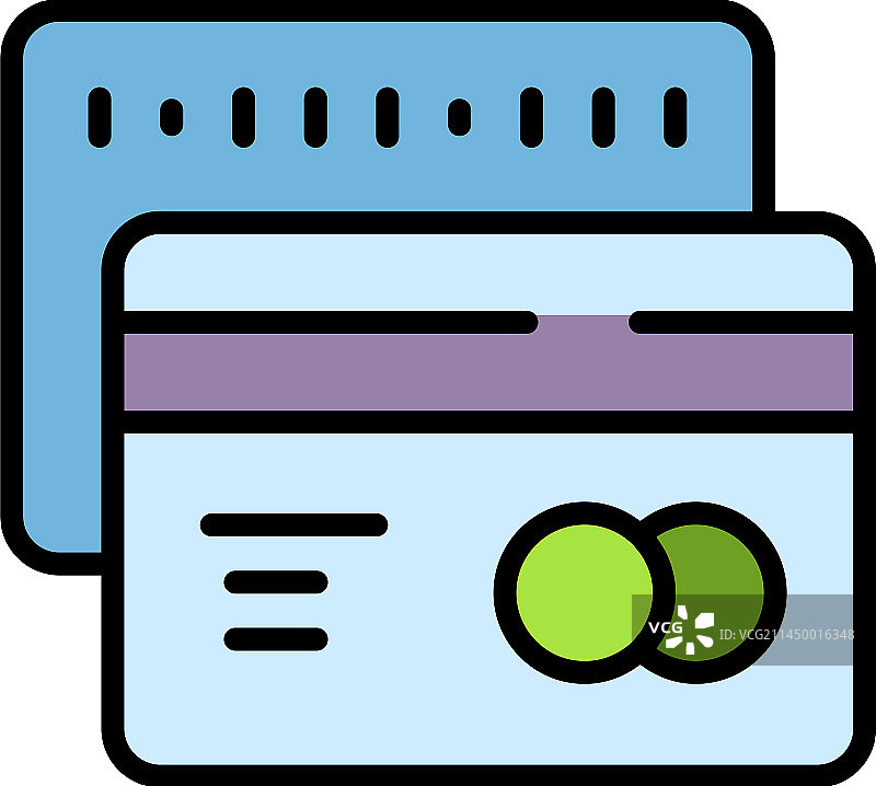 扁平信用卡图标图片素材