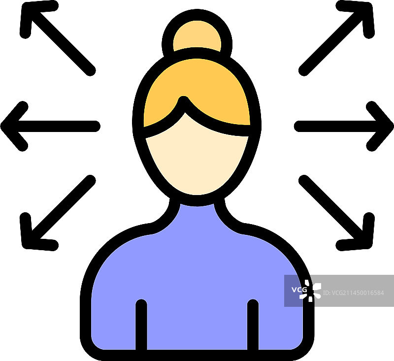 妈妈刻板印象图标（扁平风格）图片素材