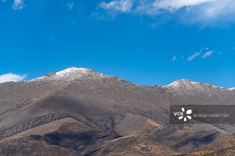 西藏林芝到拉萨林拉高速路沿途高山雪山风光风景图片素材