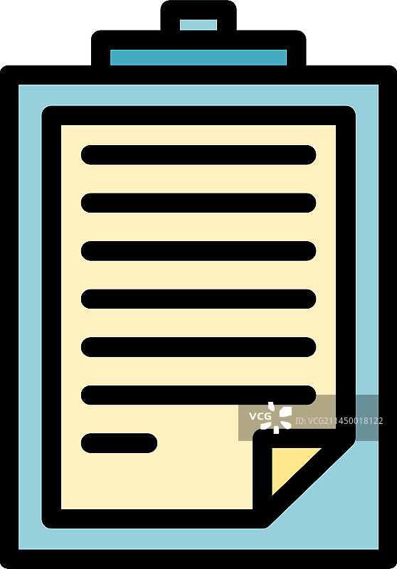 数据剪贴板扁平图标图片素材