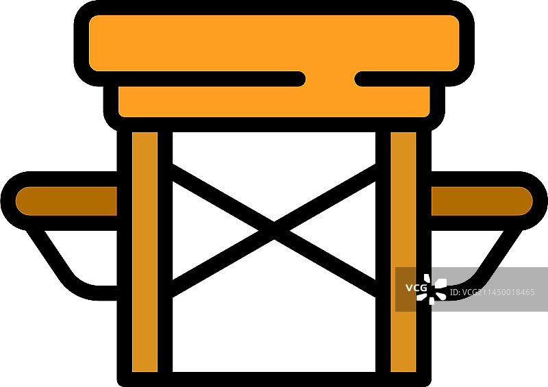 金属桌子扁平图标图片素材