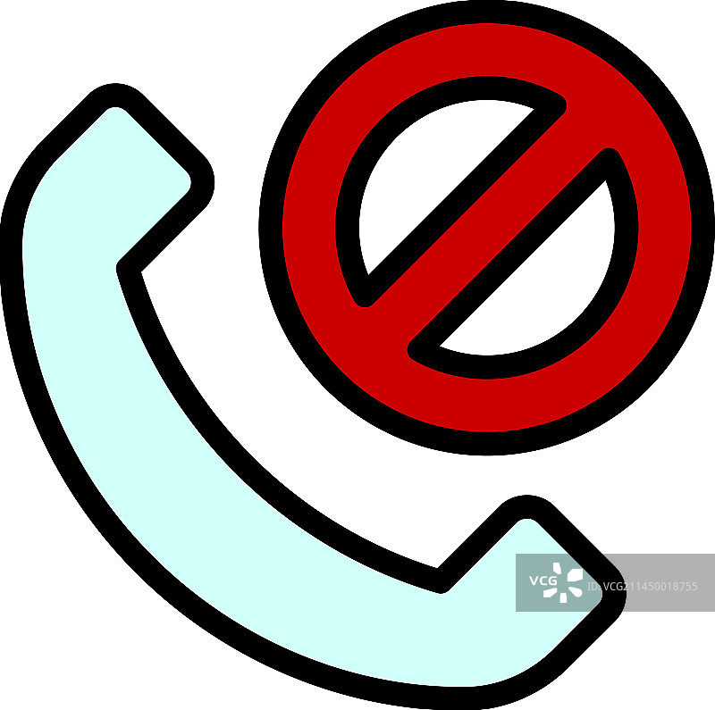 求救电话图标扁平化图片素材