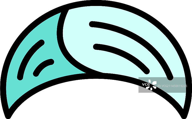 头巾图标（扁平风格）图片素材