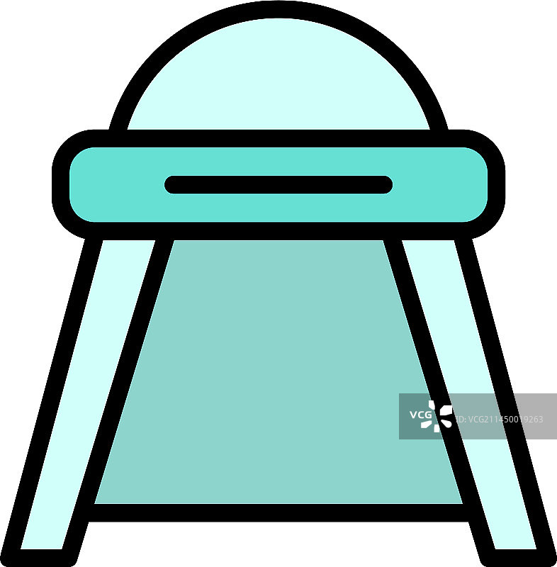 头巾头饰图标（扁平风格）图片素材