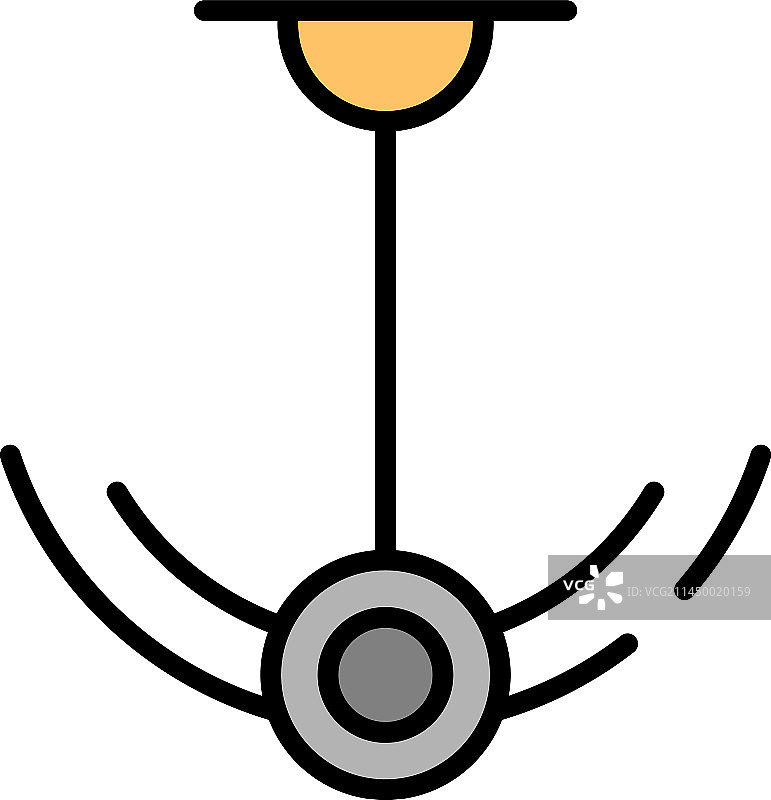 扁平风格的摆动工具图标图片素材