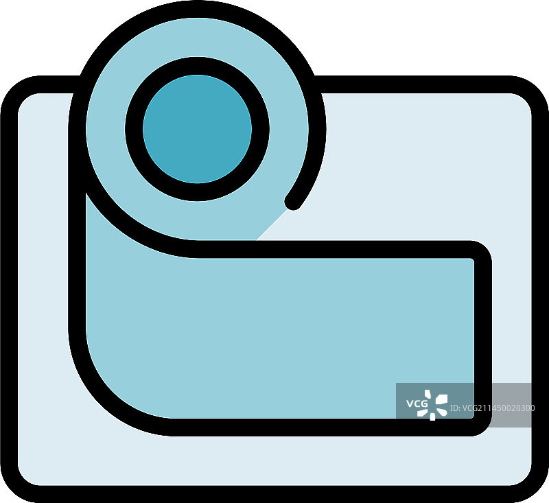 专注方式图标（扁平风格）图片素材