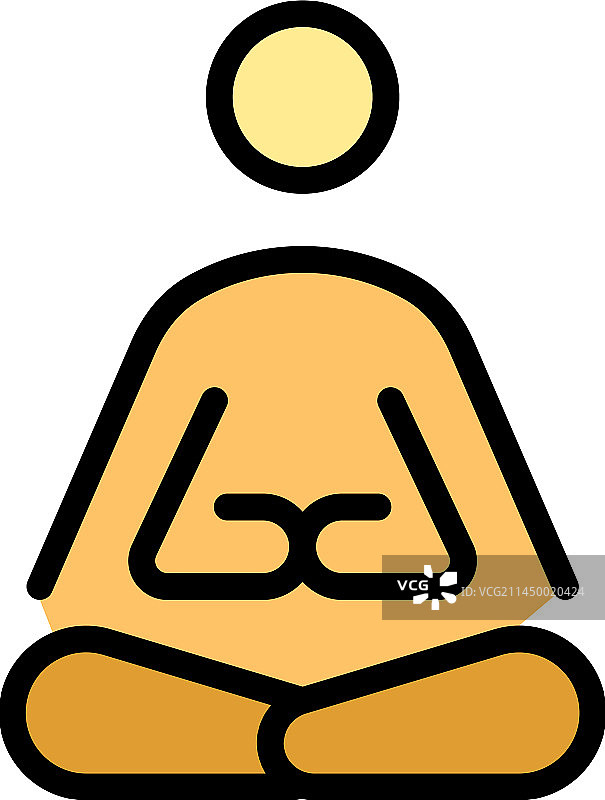 精神平衡扁平图标图片素材