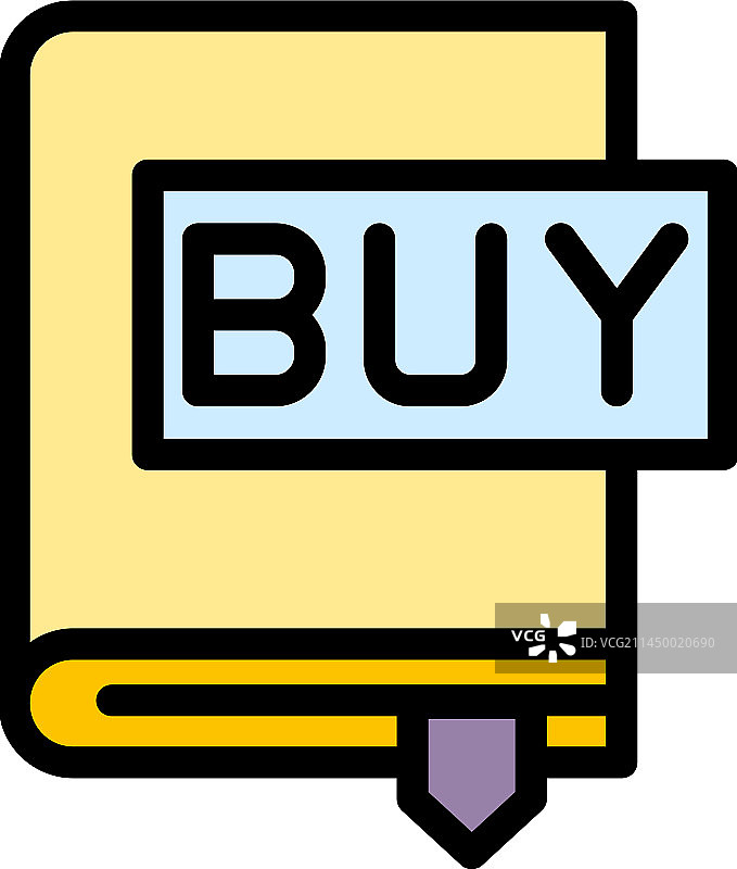 购物书图标扁平图片素材