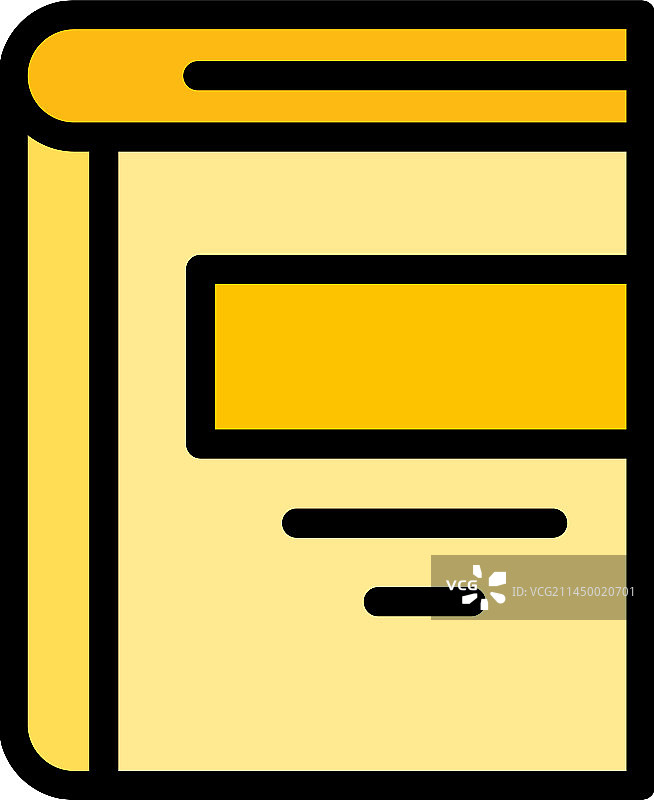 关闭的书本图标（扁平风格）图片素材