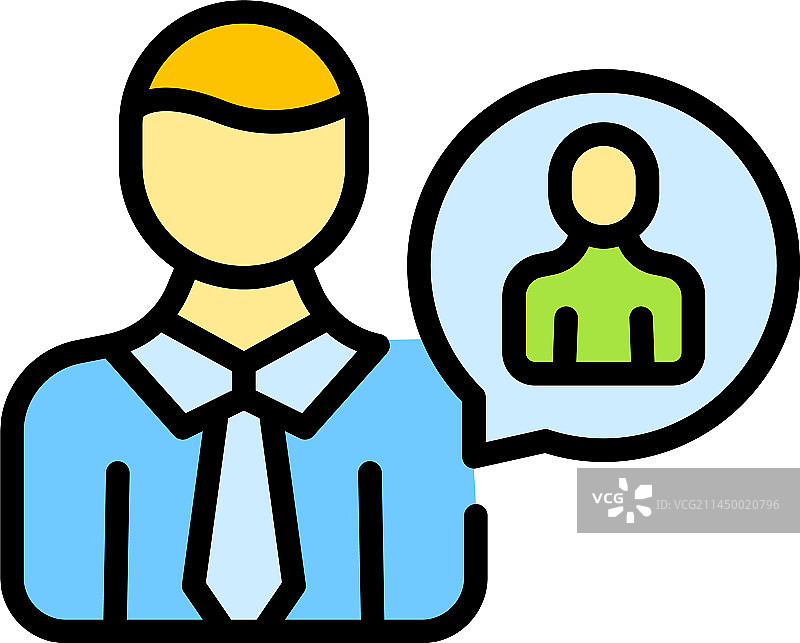 扁平风格客户服务图标图片素材