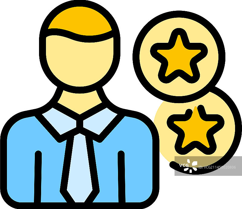 客户评价扁平图标图片素材