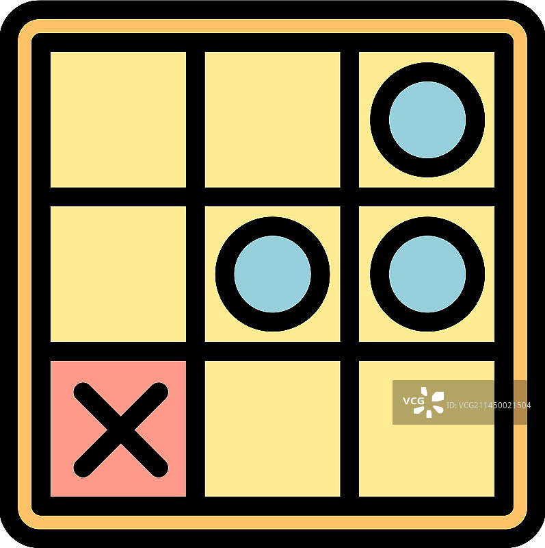 井字棋扁平图标图片素材