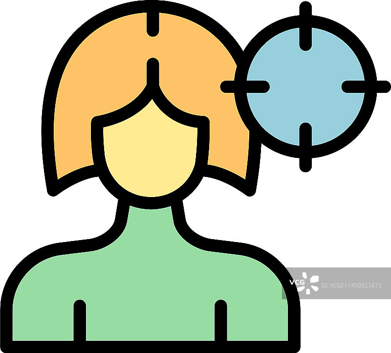 扁平聚焦目标图标图片素材