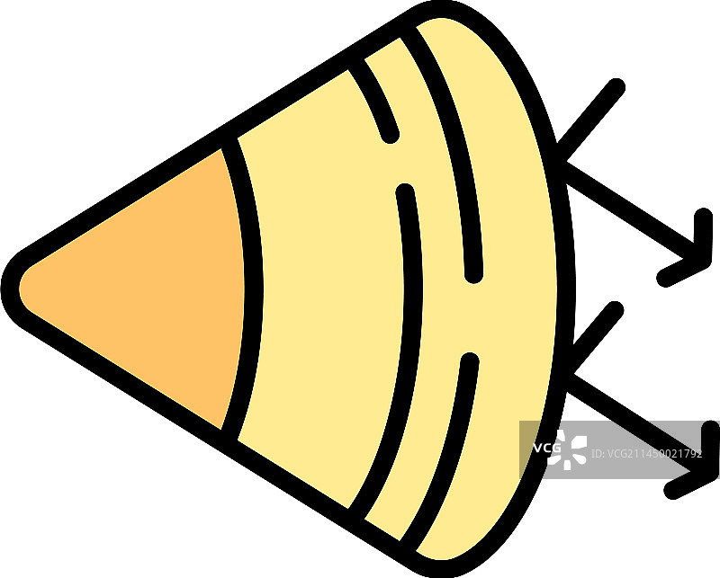 扁平风格的视觉感知图标图片素材