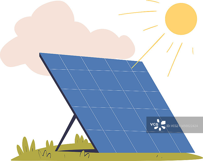 作为生态和地球的太阳能电池板图片素材