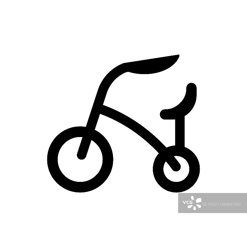 儿童自行车图标图片素材