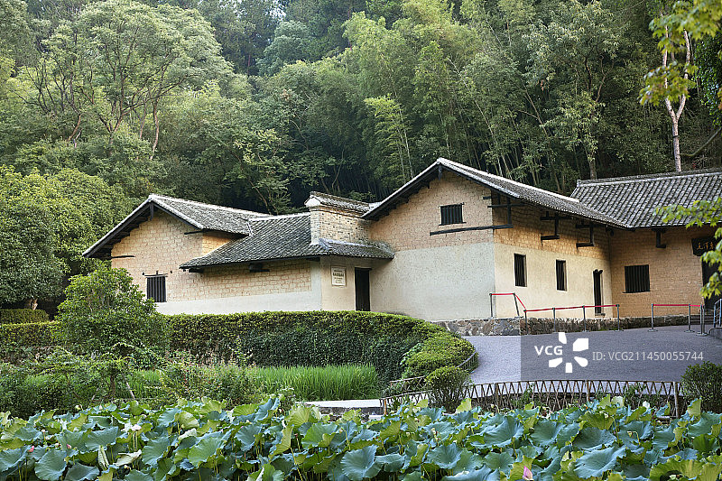 湖南湘潭韶山市韶山乡韶山村毛泽东同志故居图片素材