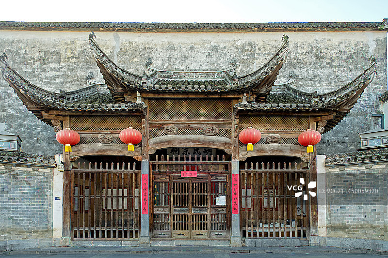 安徽省黟县西递敬爱堂图片素材