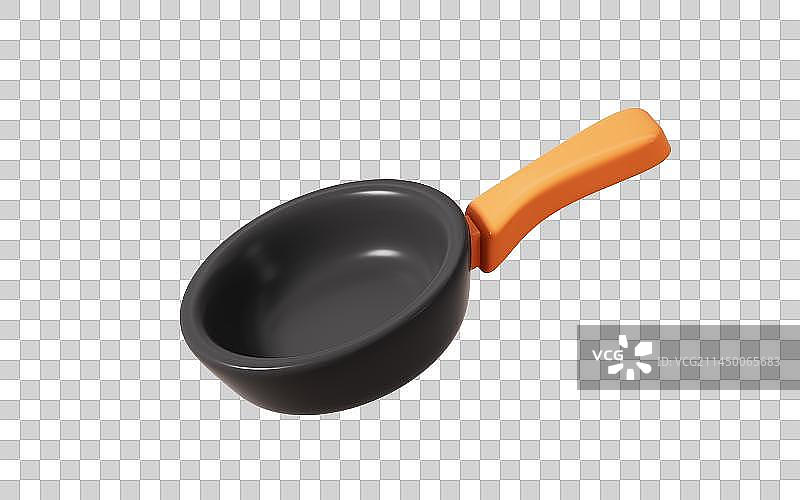 卡通平底锅模型3D渲染图片素材