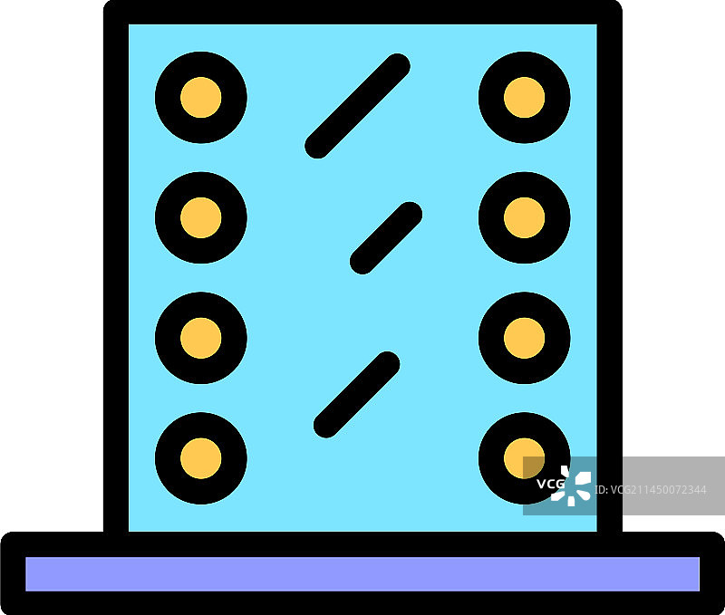 扁平风格的镜子图标图片素材