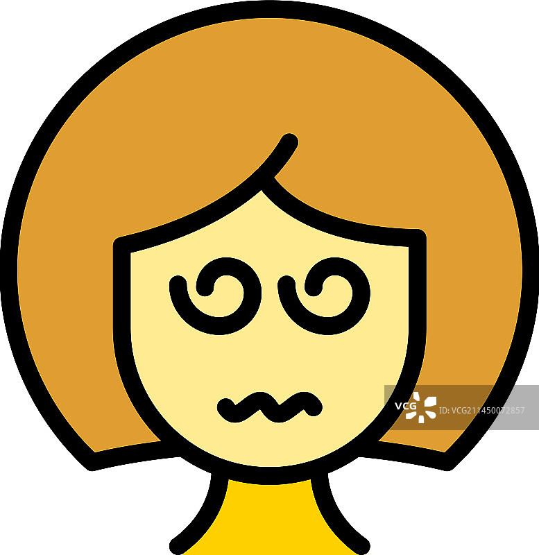 疲惫的女人图标图片素材