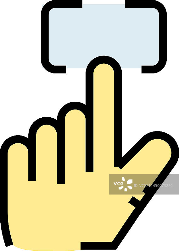 指纹识别扁平图标图片素材