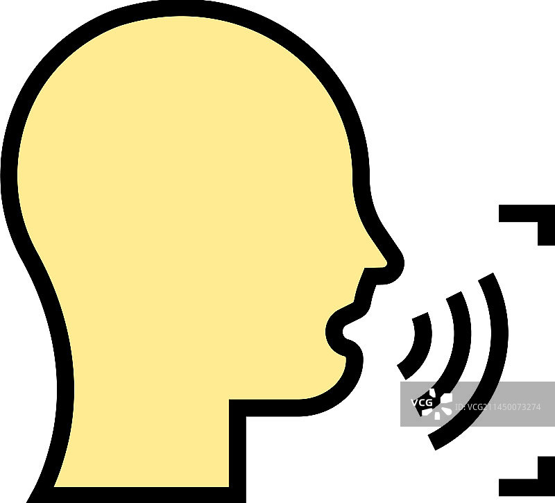 扁平语音扫描图标图片素材