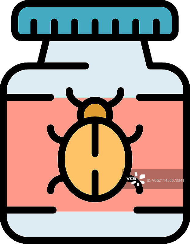 扁平风格的杀虫剂图标图片素材