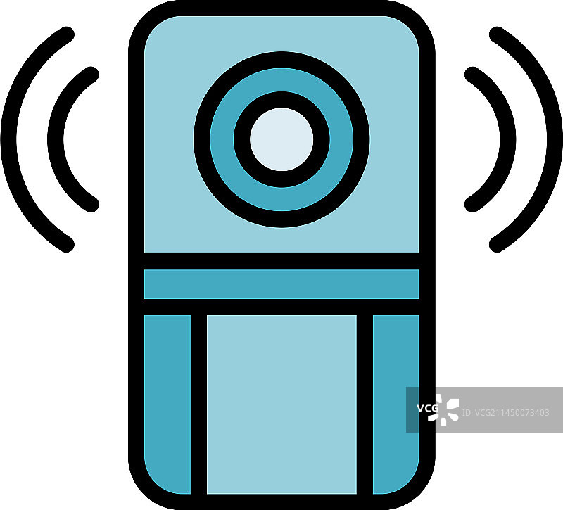 化学传感器扁平图标图片素材