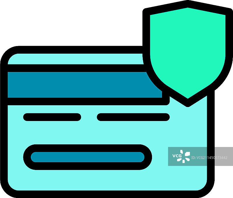 信用卡隐私图标扁平图片素材