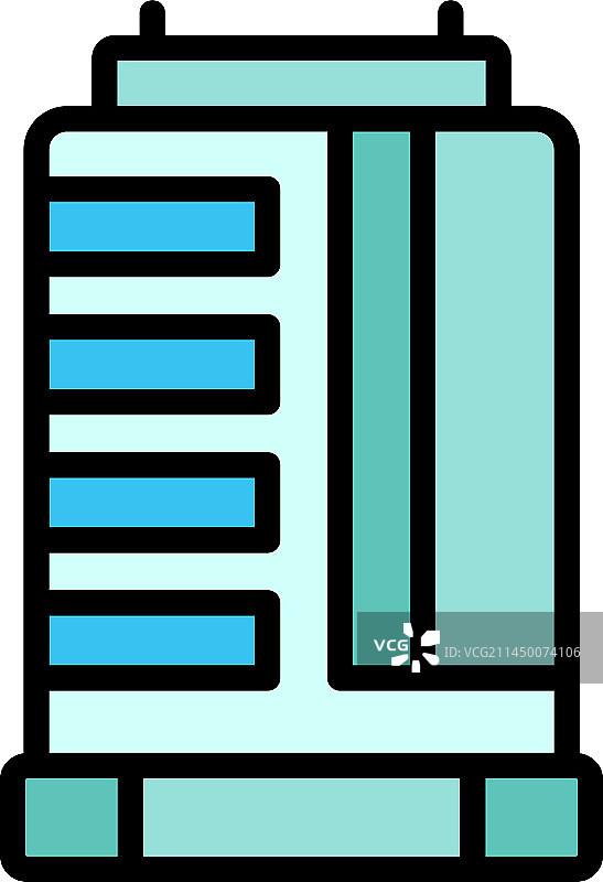 商务多层图标（扁平风格）图片素材