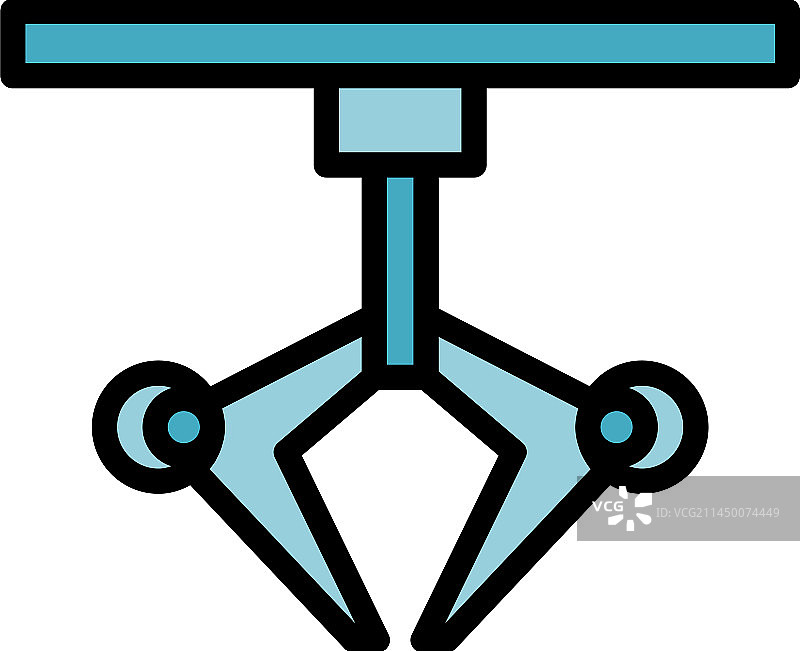 手臂机器图标扁平图片素材