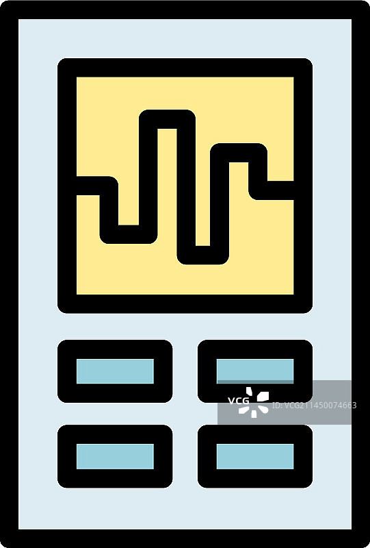 CNC铣床图标（扁平风格）图片素材