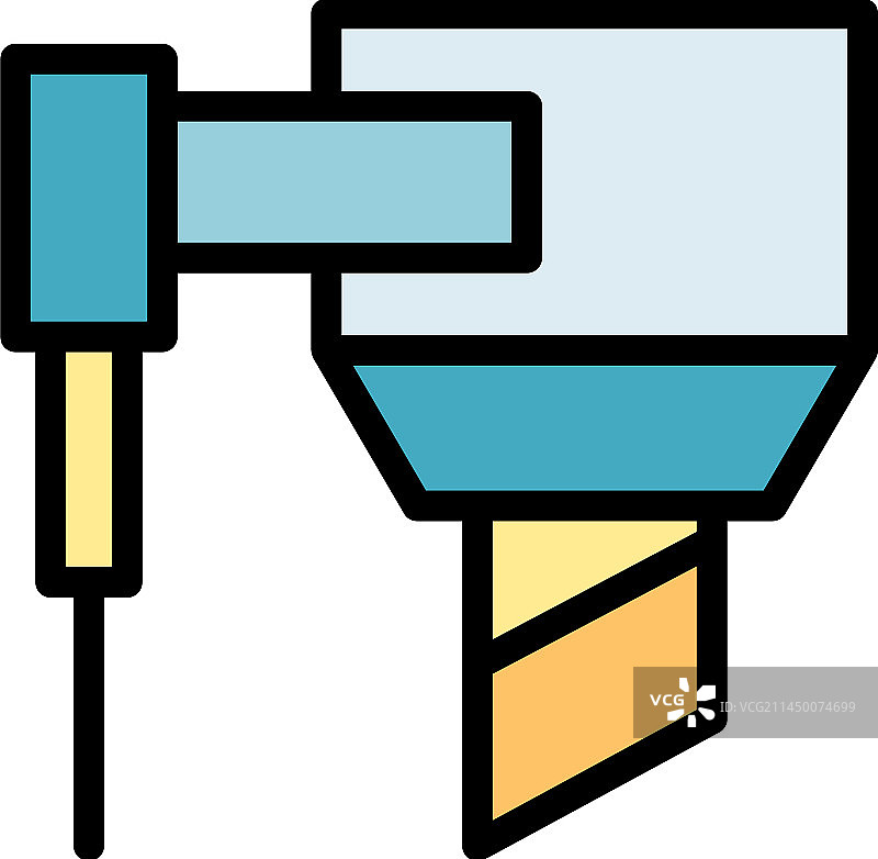 数控切割机图标（扁平风格）图片素材