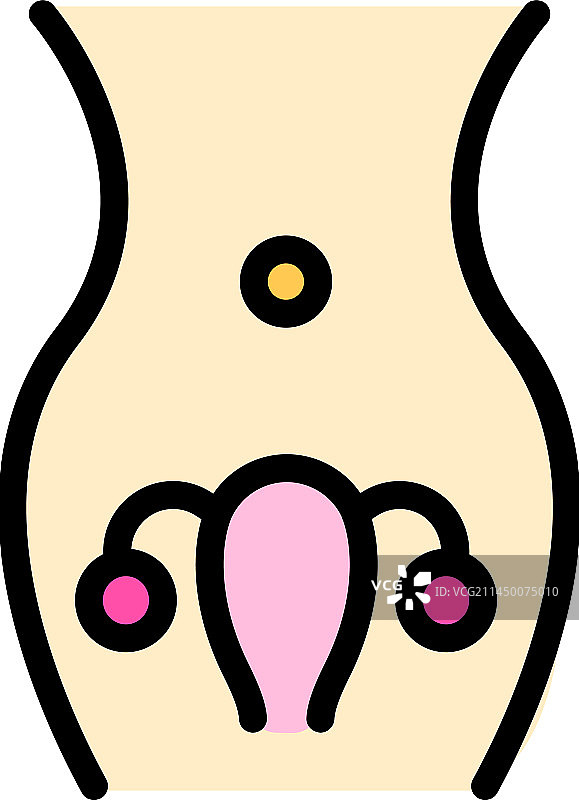 生殖健康扁平图标图片素材