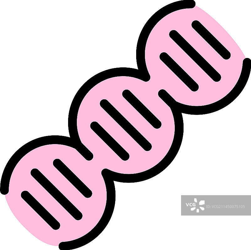DNA链扁平图标图片素材