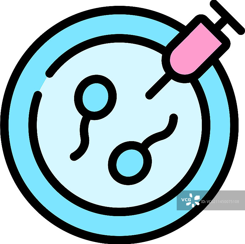 人造受精扁平图标图片素材