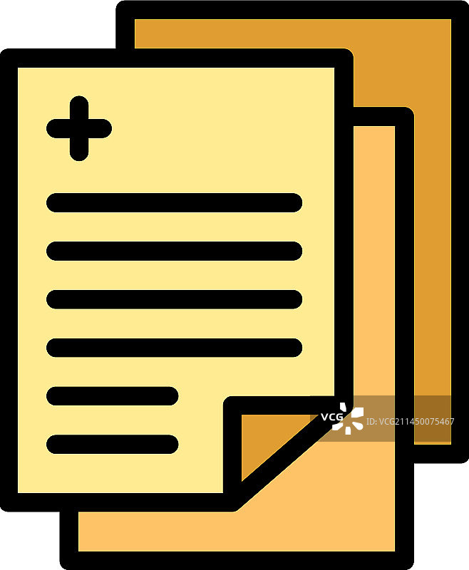 病人档案扁平图标图片素材