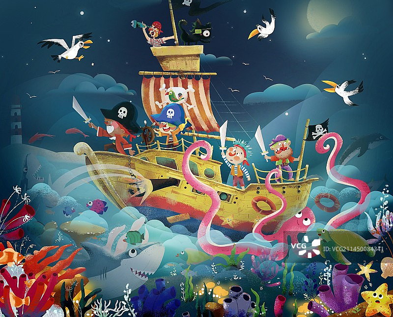 海盗船图片素材