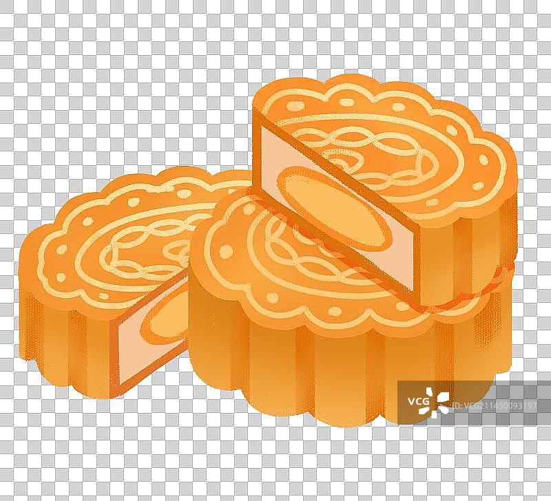 一堆月饼图片素材