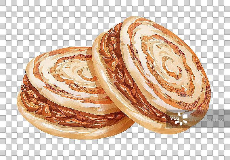 陕西西安特色美食之腊汁肉夹馍图片素材