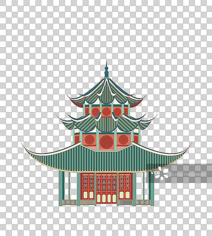 国风地标系列—贵阳市文昌阁图片素材