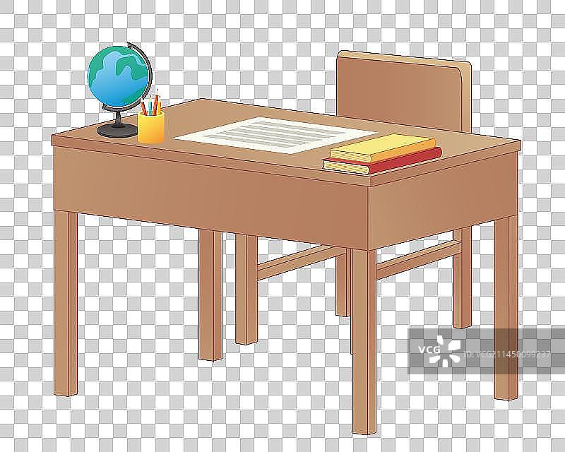 教师节书桌桌子椅子元素图片素材
