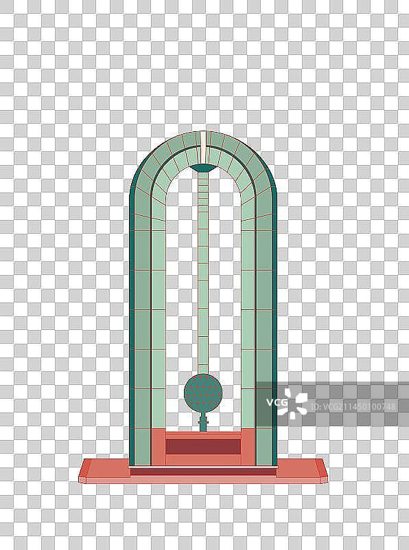 国风地标系列—宜昌市五一广场图片素材