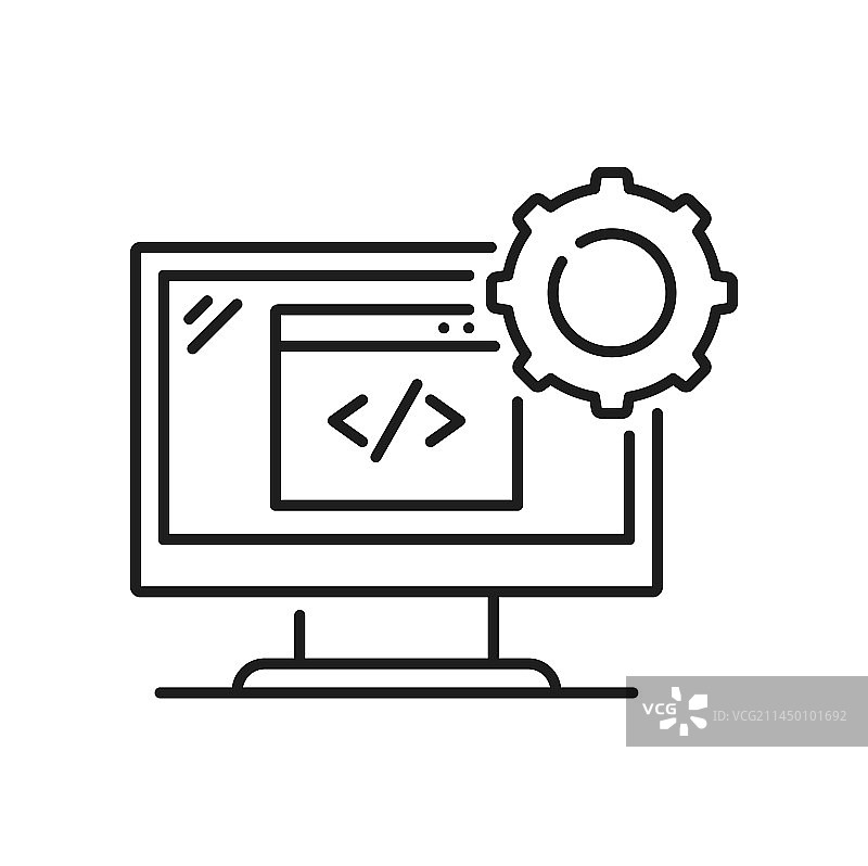 RPA图标：计算机机器人流程自动化图片素材